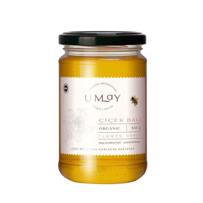 Organik Çiçek Balı (Poliflora) 850 gr