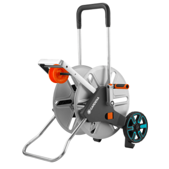 Gardena 18550 CleverRoll L Easy Metal Gümüş Hortum Makarası 100 mt