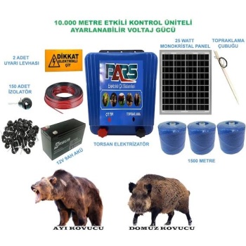 Pars Elektrikli Çit Ayı-Domuz Kovucu Eco Set 1500