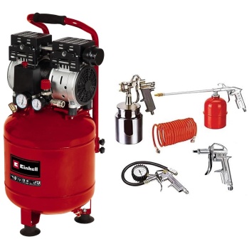 Einhell TE-AC 24 Silent Sessiz Hava Kompresorü + 5li Set