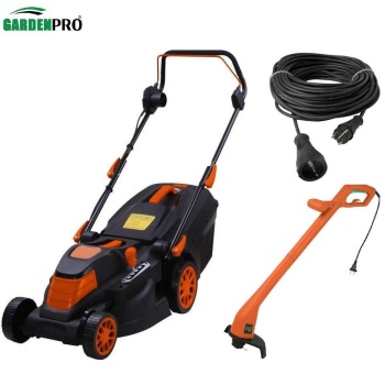 GardenPro ZF6103 Çim Biçme Makinası 1800 watt + Kenar Kesme + Uzatma Kablosu 20 mt