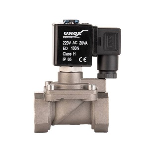 Unox Paslanmaz Buhar Normalde Kapalı Solenoid Valf (0,5-6 BAR)