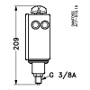 RT200 0,2-6 Bar Danfoss Presostat