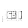 Fantini Cosmi C16IL Termostat 10-30°C Işıklı On-Off Hassasiyet 1°C IP20