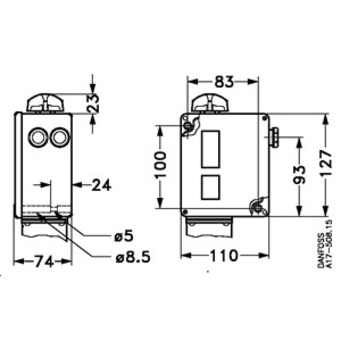 RT200 0,2-6 Bar Danfoss Presostat