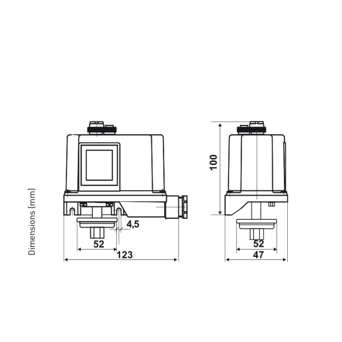 B12AN Fantini Cosmi Vakumostat 0,82-0Bar