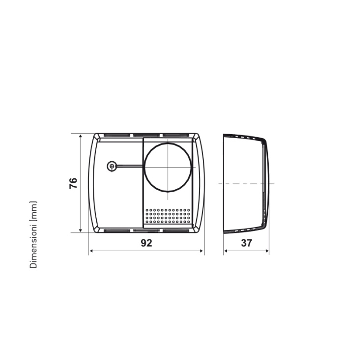 Fantini Cosmi C16IL Termostat 10-30°C Işıklı On-Off Hassasiyet 1°C IP20
