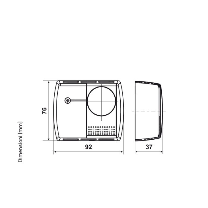 C16IL Fantini Cosmi Termostat 10-30°C Işıklı On-Off Hassasiyet 1°C IP20