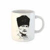 Atatürk İmzalı Porselen Kupa Bardak, Atatürk Resimli Kupa Bardak