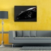 Futuristik Siyah Spor Otomobil Kanvas Tablo 50 x 70