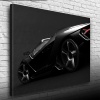 Futuristik Siyah Spor Otomobil Kanvas Tablo 50 x 70