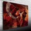 Kurtuluş Savaşı Temalı Şanlı Türk Bayrağı KANVAS Tablo 50 x 70