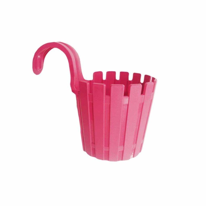 Akasya Tekli Askılı Balkon Saksı pembe