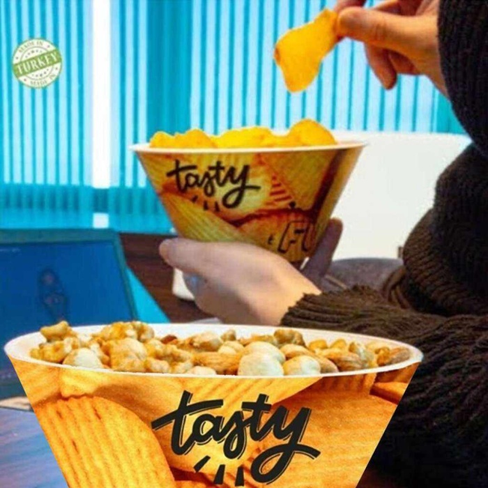 Cips Baskılı Çerezlik ve Mısır Kasesi