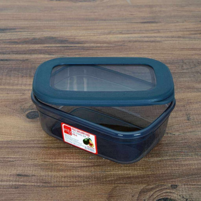 Poli Saklama Kabı 670 ML, Erzak Kabı Silikon Çerçeveli Kapak BNM-0056