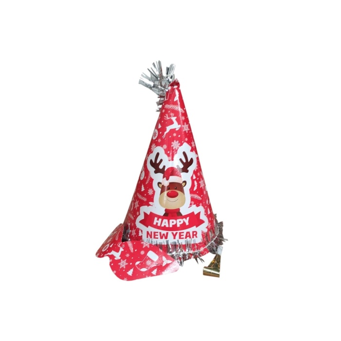 Lüks Yılbaşı 3Lü Kotyon Set Kukuleta, Maske, Yılan Düdük