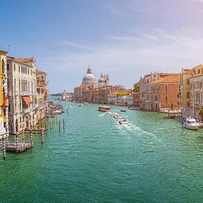 Venedik  Kanallar Kanvas Tablo 60 x 120