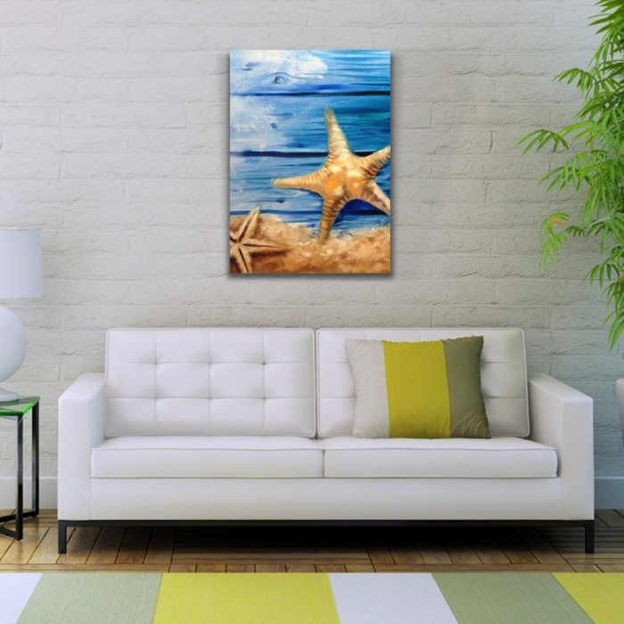 Deniz Yıldızı Yağlıboya Kanvas Tablo 50 x 70