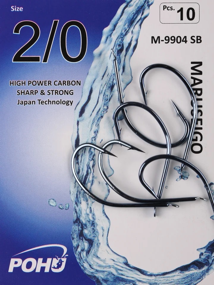 Pohu M-9904 Sb No: 2/0 10'lu Paket Olta Iğnesi