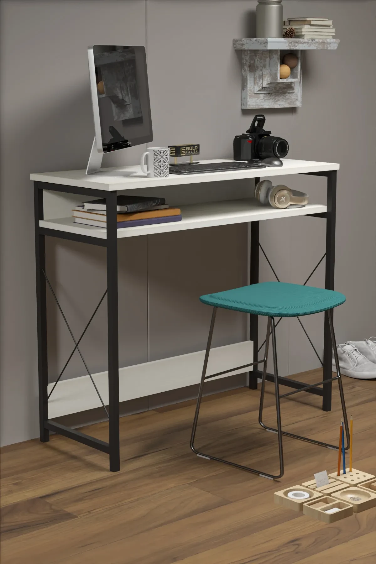 Bilgisayar Çalışma Masası Beyaz