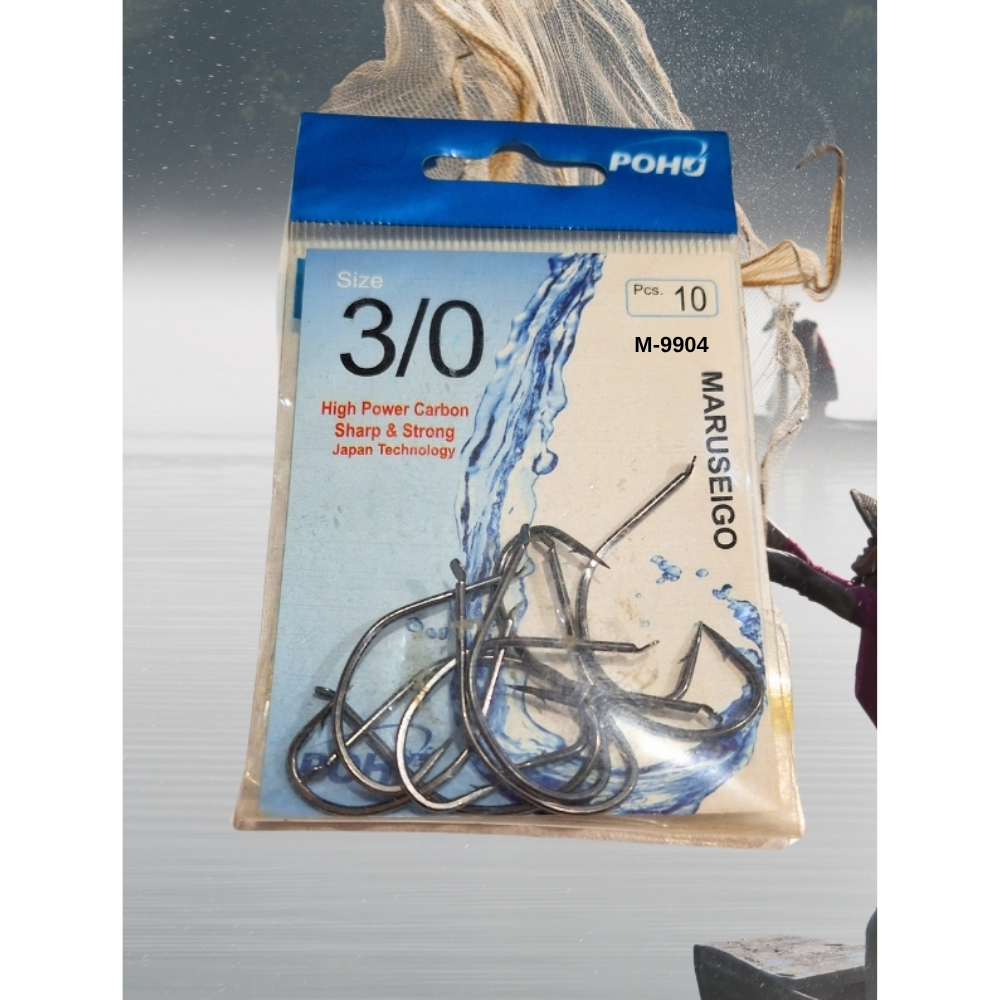 Pohu M-9904 3/0 Numara 10'lu Paket Olta Iğnesi