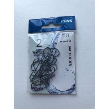 Uzun Pa.la Delikli Sap 2 Numara 21'li Paket Parlak Mavi M-9946 Sb Baitholder Olta Iğnesi