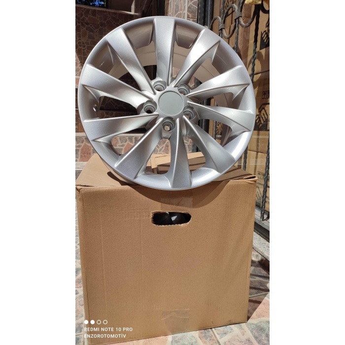 Volkswagen Uyumlu İnterlagos Golf Seat Scirocco Jetta Jant W015 6.5X15 5X112 Et-35 57.1 Silver jant