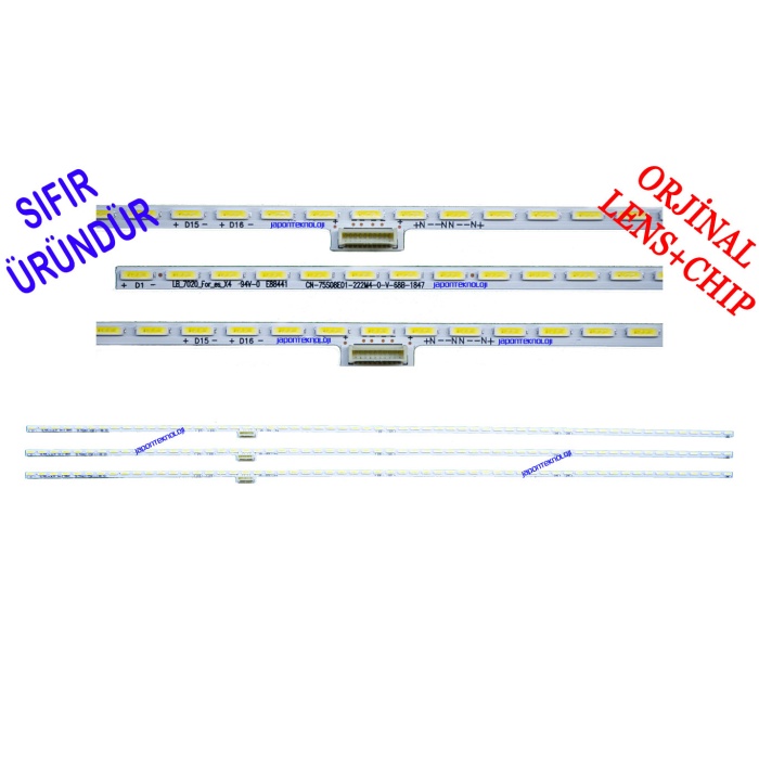 SONY KD-75XD8505, XBR-75X850D, LED BAR, BACKLIGHT, SONY LB_7020_FOR ES_X4, S750QF58 V4, KD-75X8500D LED