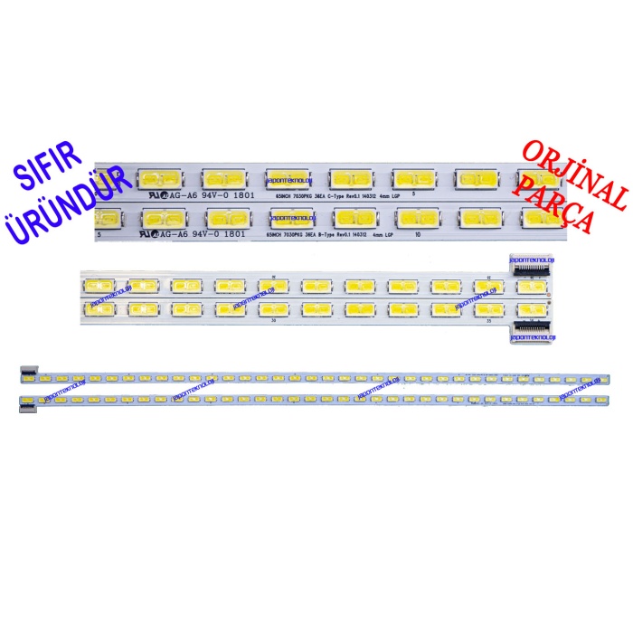 VESTEL, 65190, AKILLI, TAHTA, LED, BAR, TAKIMI, 65INCH, 7030PKG, 36EA, B-TYPE, REV0.1, 140312 4MM, LGP, C-TYPE, 30084309, 30084310,