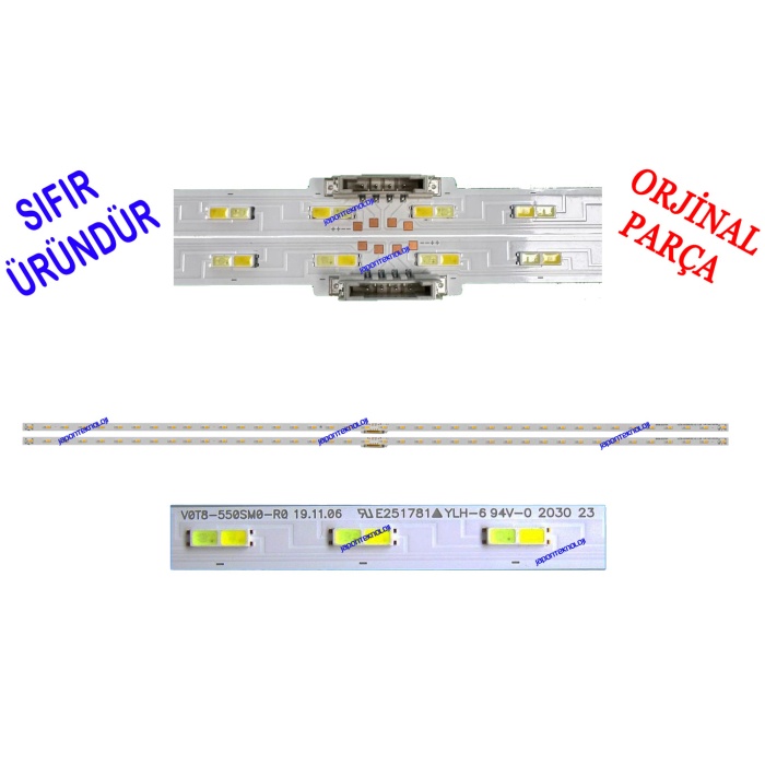 SAMSUNG, UE55TU8500U, UE55TU8500UXTK, LED BAR, BACKLIGHT, V0T8-550SM0-R0, PANEL LEDLERİ