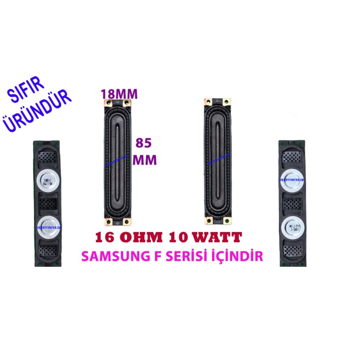 SAMSUNG, LED, TV, F SERİSİ, HOPARLÖR, SPEKAER, İNCE, BN96-25565A, BN96-25565B, BN96-25565C, BN96-25565D, BN96-25565E, 85MM-18MM-12MM, 16OHM, 10WATT