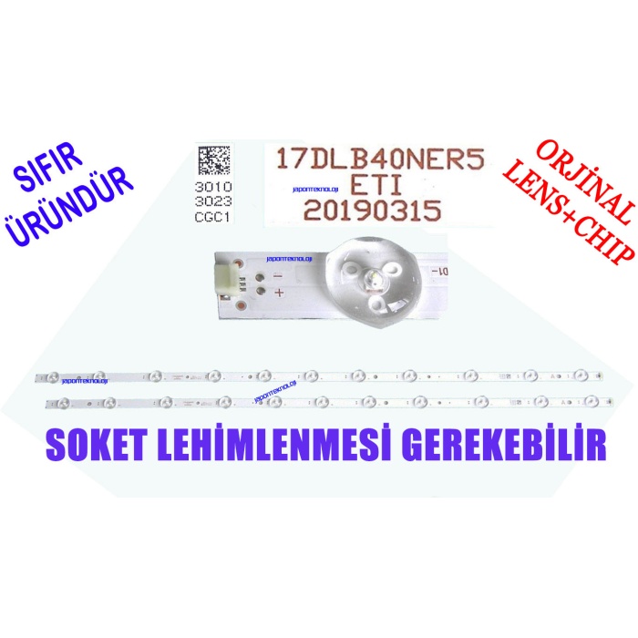 VESTEL 40U9400, 40F9510, 40F8500, LED BAR, REGAL 40R654FC LED BAR, 17DLB40NER6, 30105713 BACKLIGHT, 17DLB40NER5, 30103023, 20190315, LED BAR, VES400QNDS-2D-N41,