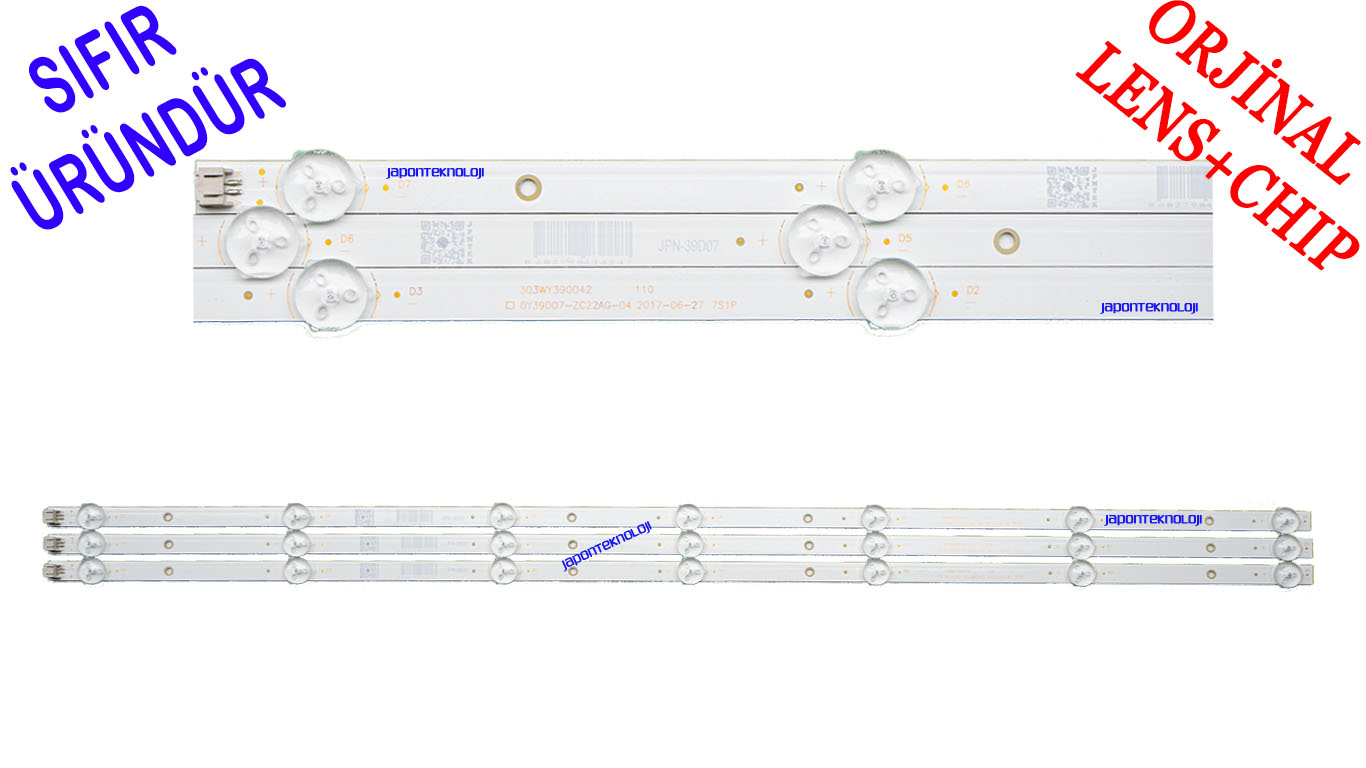 AWOX B213900 WEBOS, B213900 LED BAR BACKLIGHT, PANEL LEDLERİ, OY39D07-ZC22AG-04 303WY390042