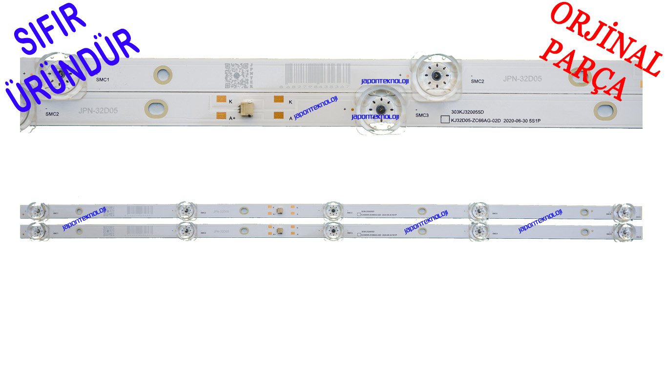 AWOX, U3200STR, RIMLESS, 32F20A, DIJITSU, 32DS8100, 32DS8500, 32D8100, LED BAR, BACKLIGHT, KJ32D05-ZC66AG-02D, 303KJ320055D, 2020-06-30, YENİ SERİ ,