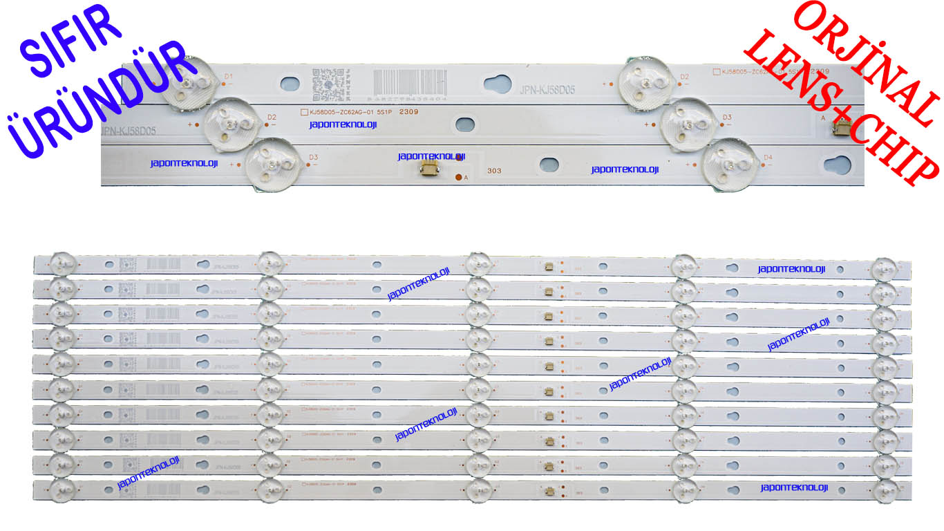 AWOX, A 2058 US RIMLESS, SKYTECH, ST-6030US, LED BAR, A2058US RIMLESS, KJ58D05-ZC22AG-06E 303KJ580036E, KJ58D05-ZC62AG-01, 303KJ580038, DIJITSU, 58DS8500, BACKLIGHT, TV, LED BAR