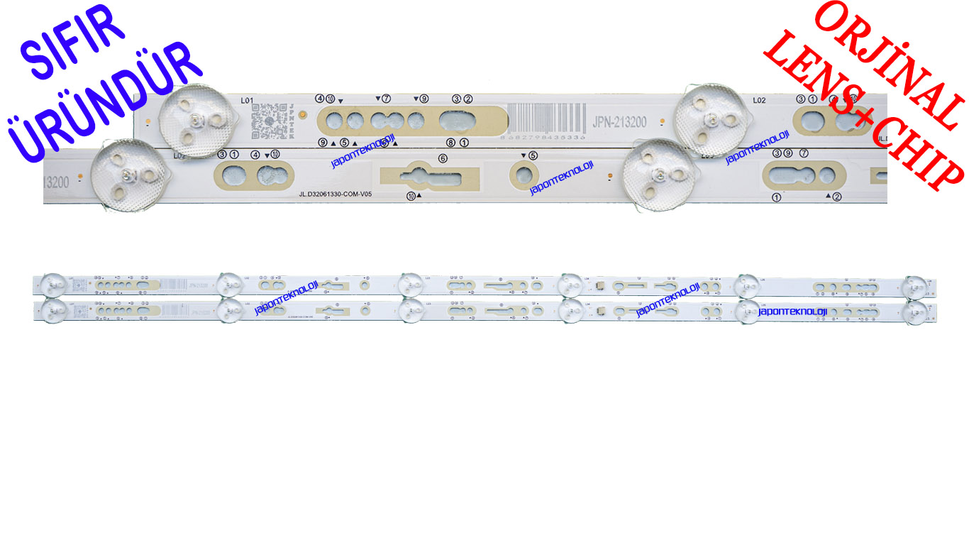 AWOX B213200, LED BAR, BACKLIGHT,  JL.D32061330-COM_V05, 19AE530, LED BAR BACKLIGHT, PANEL LEDLERİ