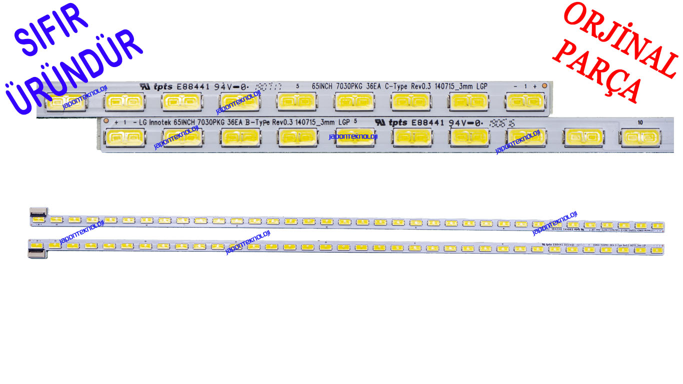 VESTEL, 65190, AKILLI, TAHTA, LED, BAR, TAKIMI, 65INCH, 7030PKG, 36EA, 3MM, B-TYPE, A-TYPE, REV0.3, 140312 3MM