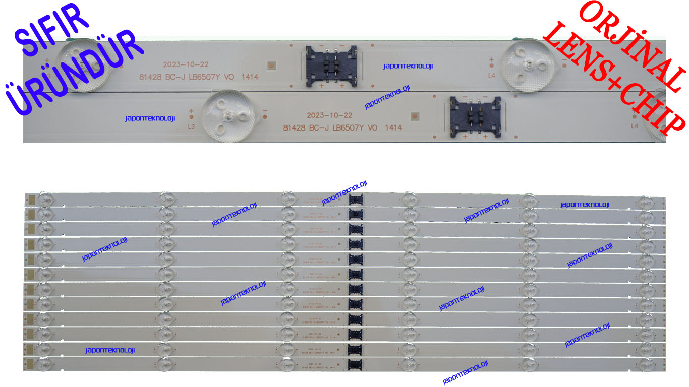 SONY, LED BAR, Sony, KD-65XH9077, LED BAR BACKLIGHT, PANEL LEDLERİ, BC-J, LB6507Y V0_6, KD-65X8000H, XBR-65X800H
