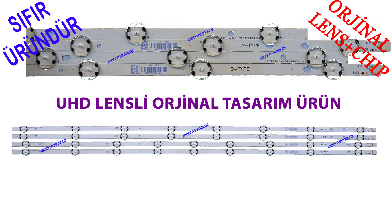 VESTEL, 43UA8900, 43UB8600, 43UD8380, 43UD8370, 43UD8350, PHILIPS, 43PUS6031 LED BAR, 17DLB43VER3-A, 17DLB43VER3-B, VES430QNDB-2D-N11, VESTEL 43 DRT UHD A-TYPE, VESTEL 43 DRT UHD B-TYPE, VES430QNDL-2D-U11 LED BAR BACKLIGHTS