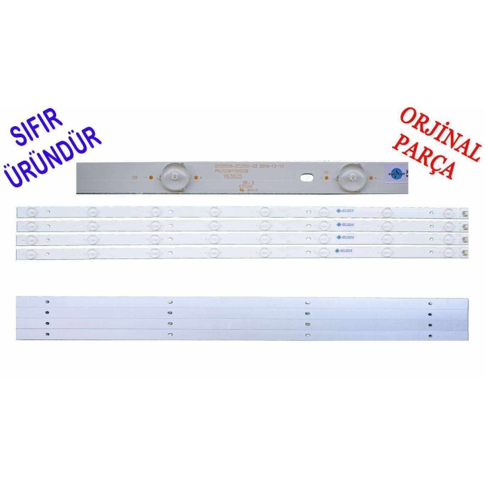 TELEFOX 39TD3900 LED BAR, AWOX 39 HD P40100 LED BAR, AWOX P40200 PLUS LED BAR  PANEL LEDLERİ, OY39D08-ZC21FG-02 LED BAR BACKLIGHT 756MM 75.6CM 8LEDLİ