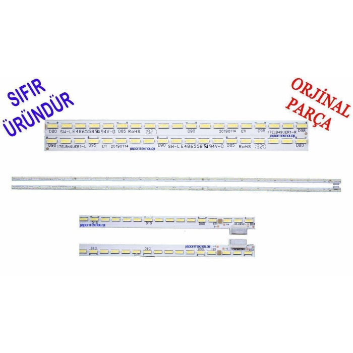 17ELB49UER1-R , 17ELB49UER1-R-L , 17ELB49EUR1-L , 17ELB49EUR1-R 98LEDLİ LED BAR , ORJİNAL, VESTEL 49UD9500, 49UD9400, 49UD9390, 49UD9590, 49UD9160, 49UD9290, LED BAR, REGAL 49R8560U, LED BAR, BACKLIGHT