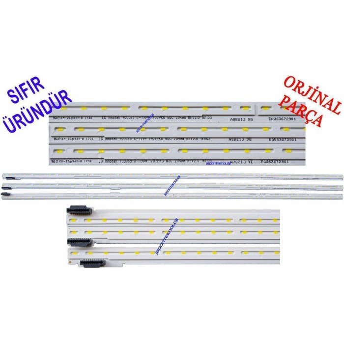 lg innotek 70UJ65 , EAV63672901 , INNOTEK 70UJ65 C-TYPE R-TYPE L-TYPE , LG 70UJ675V, 70UJ6500, 70UK6570, 70UK6540 LED BAR BACKLIGHT, HC700EQN-VHSR1, HC700EQN-VHSR3