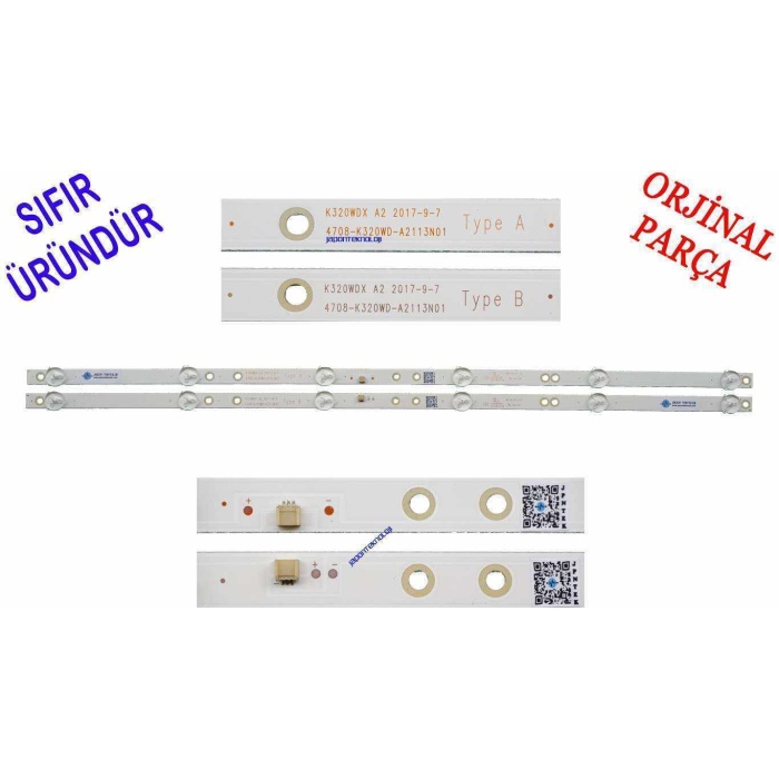 PHILIPS 32BDL4012N/62, 32BDL4012 LED BAR, ORJİNAL ÜRÜN  32BDL4012, K320WDC1 A2, 4708-K32WDC-A2113N01, K320WDX A2 2ADET