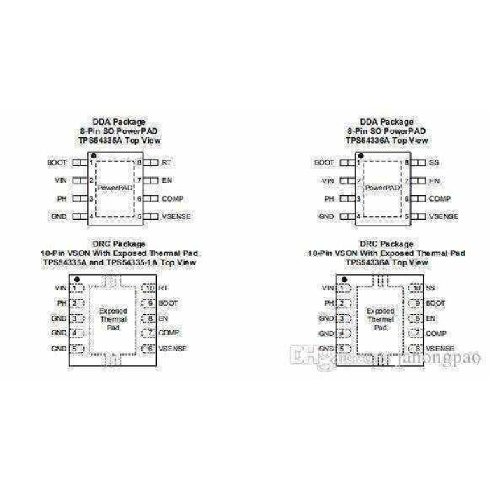 TPS54335ADRCR TPS54335A 54335A QFN ARÇELİK-BEKO-GRUNDİG 5VOLT ENTEGRE IC DC