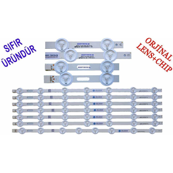 49DLED-A-TYPE VESTEL 49DLED-B-TYPE 6A – 1B VES490UNDL-2D-N01 , VES490UNDL-2D-N02 SIFIR Led Bar Takımı