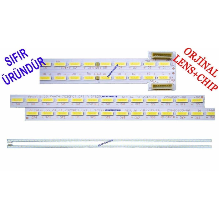 ARCELIK_55_74+74_7020PCT_D7T , ZXH60600-AA , ZXH60601-AA, ARÇELİK A55L 9762 5B ULTİMA LED BAR , ARÇELİK A55L9762 LED BAR  , BEKO B55L 9762 5B QUATRO LED BAR , BEKO B55L9762 LED BAR  , GRUNDIG 55 VLX 8650 BP LED BAR , GRUNDIG 55VLX8650 LED BAR , GRUNDIG PAR