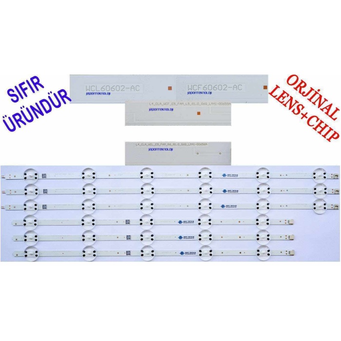 ARÇELİK, A55L8860, 55L8900, LED BAR, WCL60602-AC , WCF-60602-AC ,  L4_CLA_WCF_E5_FAM_L5_R1.0 , L4_CLA_WCF_E5_FAM_R6_R1.0 , LM41-00655A , LM41-00656A