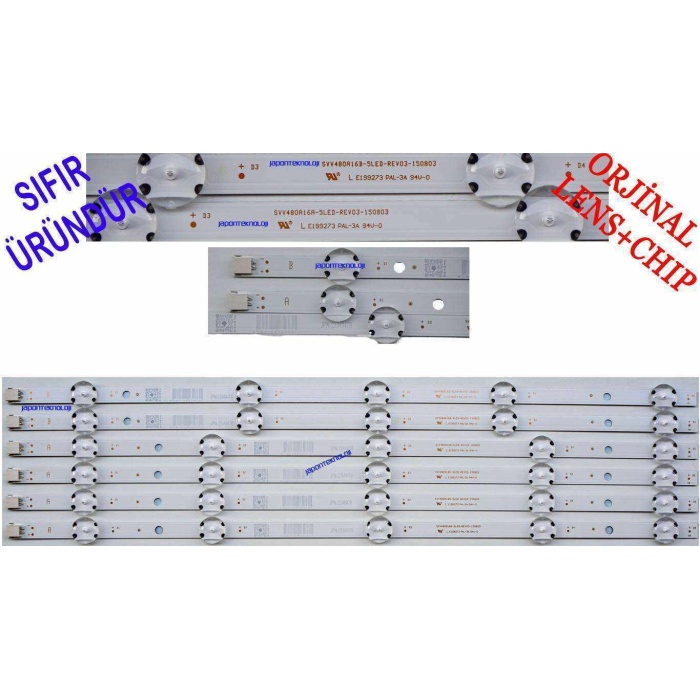 VESTEL, FINLUX, REGAL, HI-LEVEL, LED BAR, SVV480A16A_5LED , SVV480A16B_5LED , VES480UNDS-2D-N11, VES480UNDS-2D-N12 LED BAR , 30090682 , 30090703