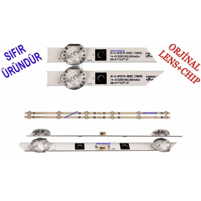 JS-D-AP3216-062EC - HL-24320A28-070 - 6 LEDLİ 59.5 CM, LED BAR, GENERAL 32D18A LED BAR,