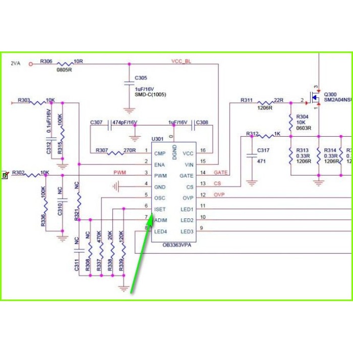 OB3363 , OB3363QP , 17IPS72 LED DRIVER ENTEGRE , IC , IC LED DRIVER OB3363 4CH SOP16 ROHS